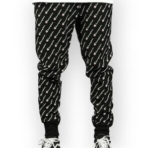Champion Reverse Weave Black Logo Jogger Sweatpants Men's Size XL NWT